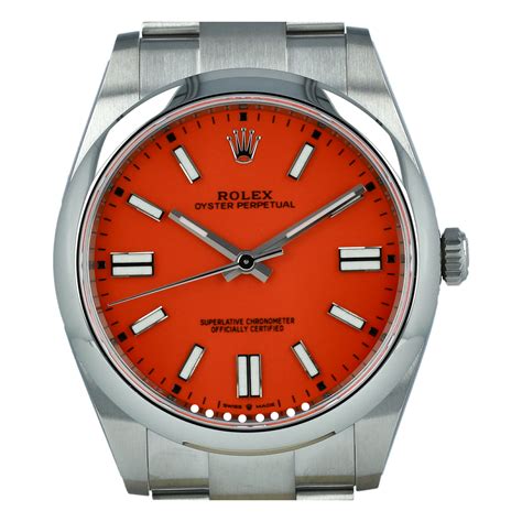 rolex coral dial lady|rolex oyster dial colors.